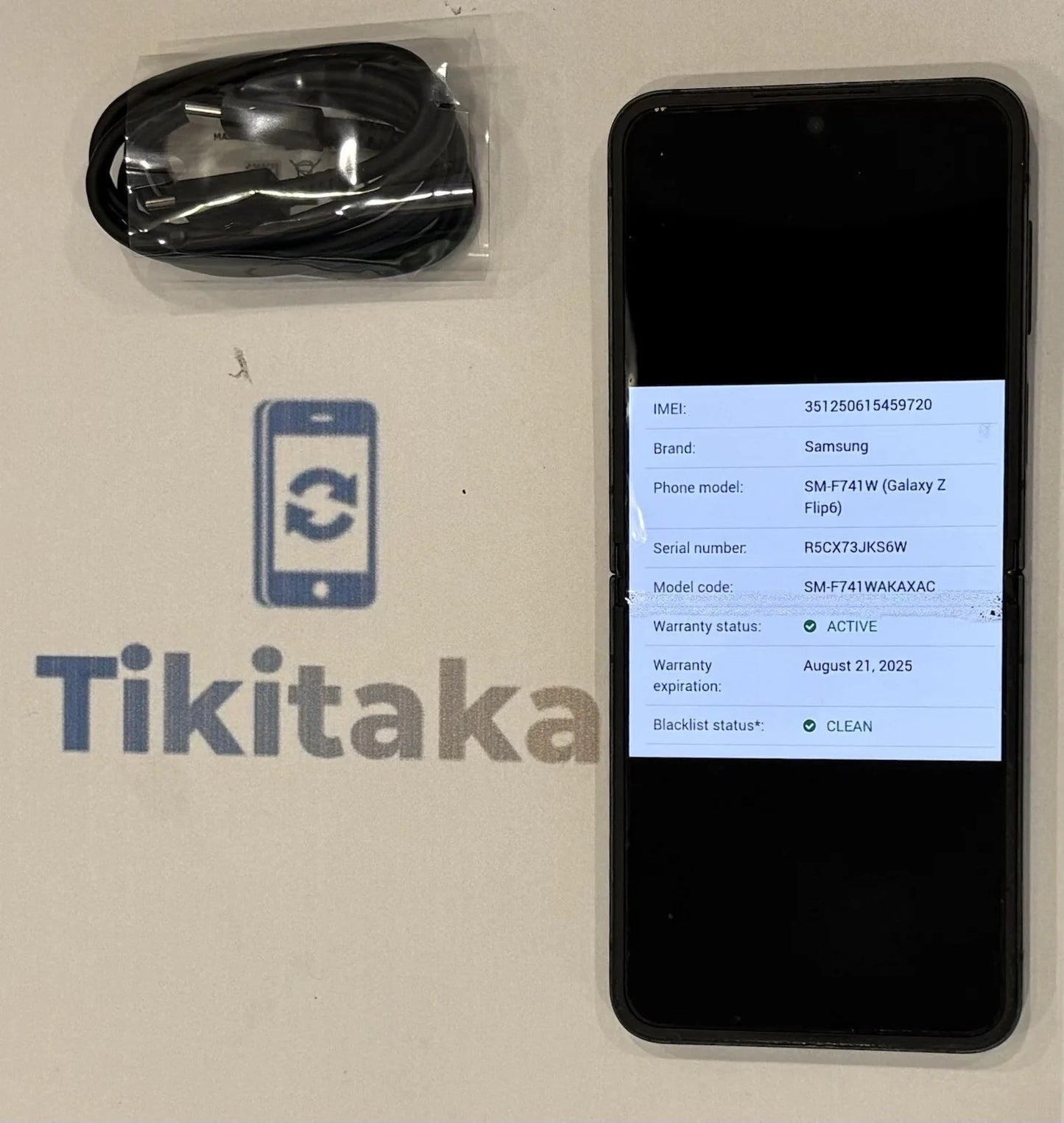 Samsung Galaxy Z Flip 6 256GB SM-F741W Black Fair Condition