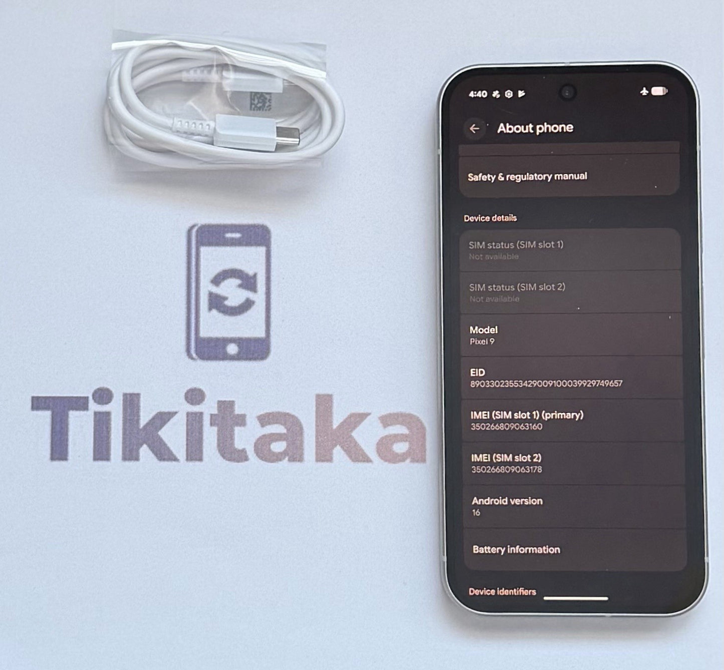 Google Pixel 9 128gb- Great Condition- Unlocked- White