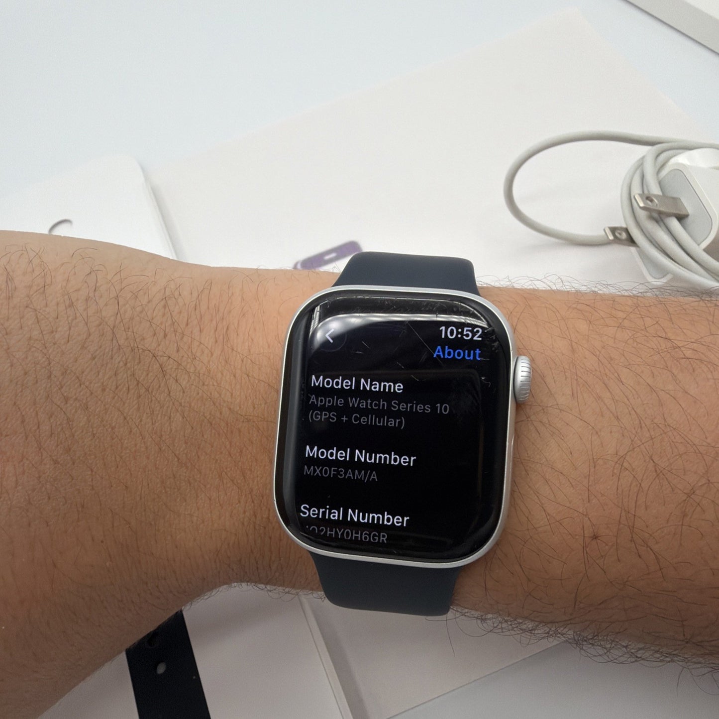 Apple Watch Series 10 GPS+ Cell 42mm- Fair Condition- 92% Battery- W Sport Band