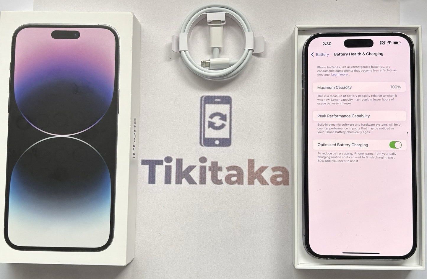 Apple iPhone 14 Pro Max 128GB - Purple- 100% 🔋- Good Condition- Unlocked