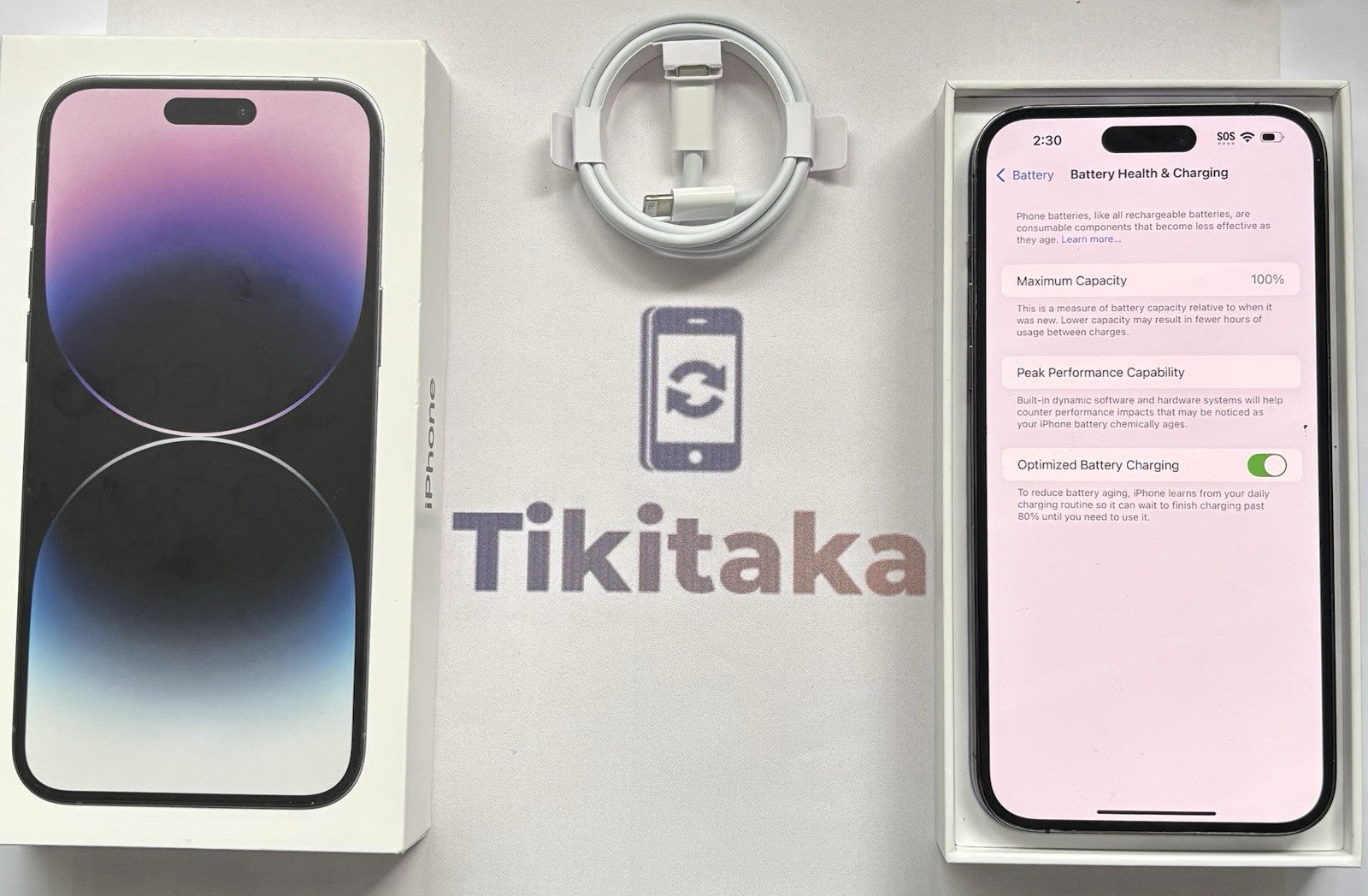 Apple iPhone 14 Pro Max 128GB - Purple- 100% 🔋- Good Condition- Unlocked