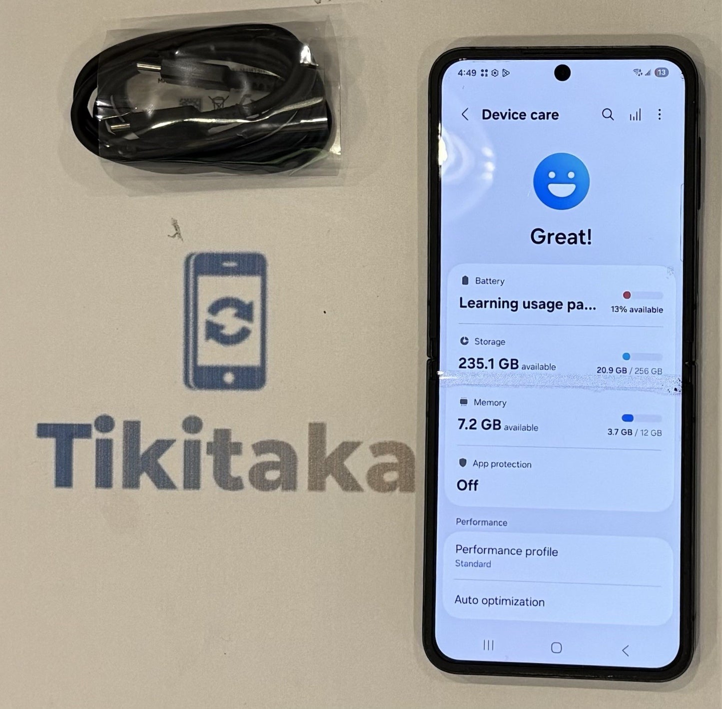 Samsung Galaxy Z Flip 6 256GB SM-F741W Black Fair Condition