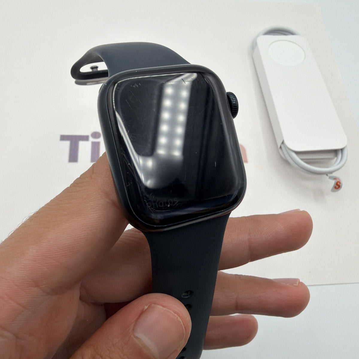Apple watch series 8 41mm GPS+LTE Midnight Aluminium-Fair Condition- 91% Battery