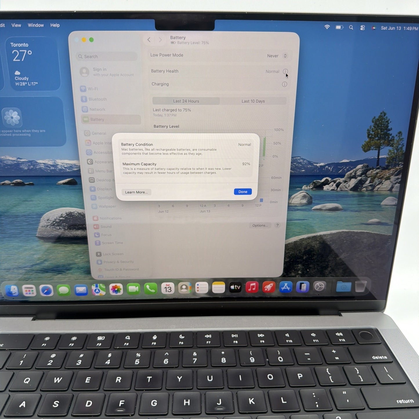 Apple MacBook Pro 14" (2021) -M1 Pro- 1 TB SSD 16GB RAM - Great Condition- 92%🔋