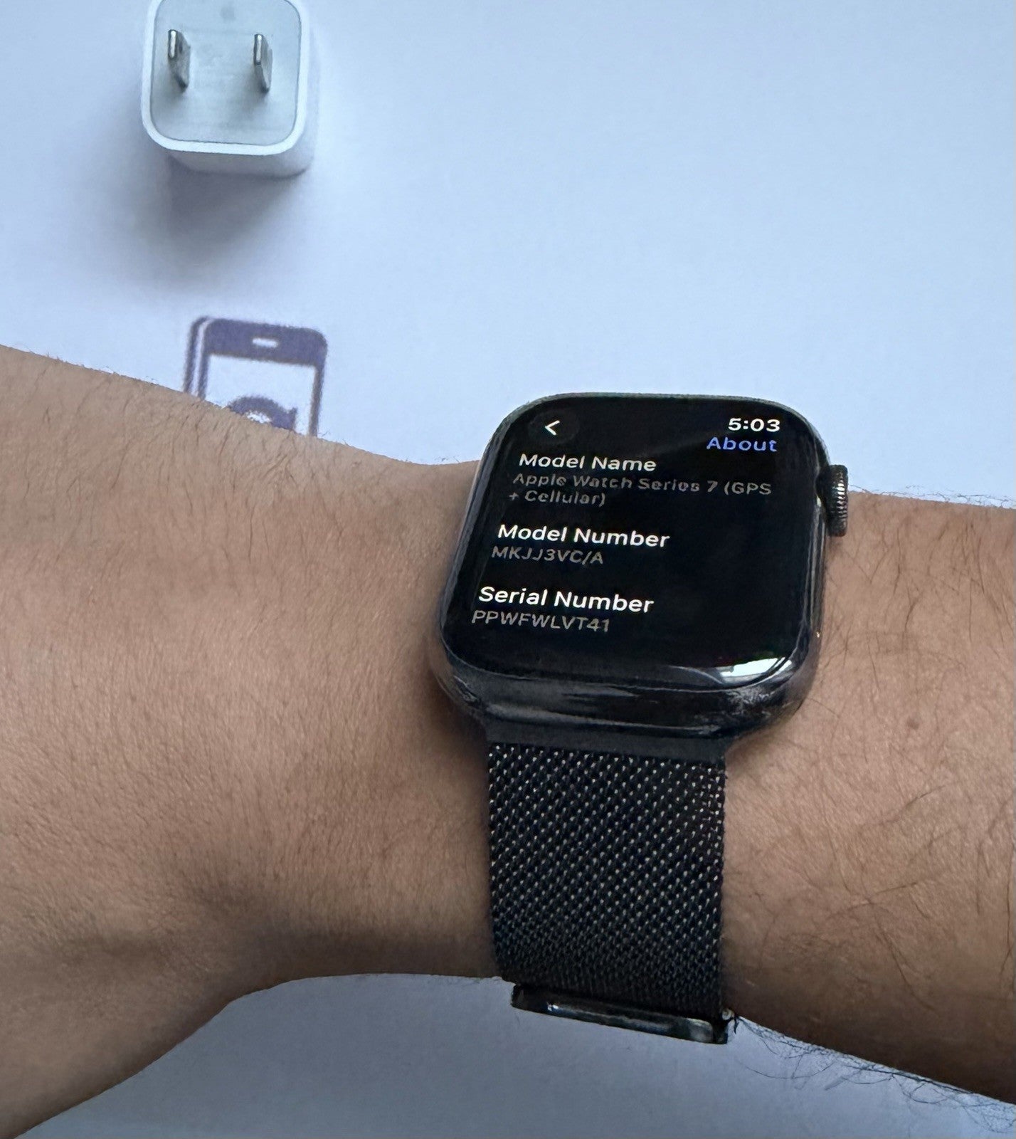Apple Watch Series 7 (GPS + Cellular) 45mm Stainless Steel - Milanese Loop Band