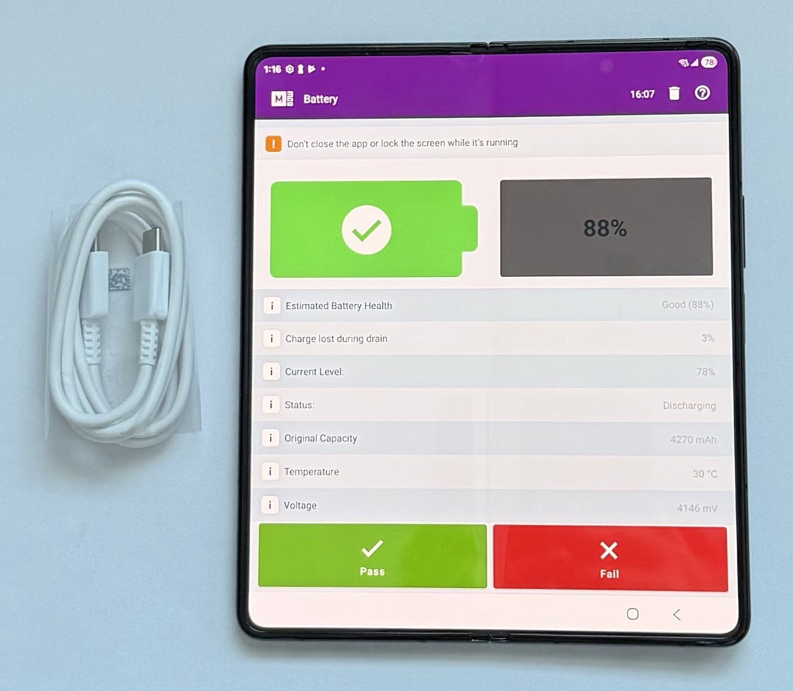 Samsung Galaxy Z Fold5 (SM-F946W) - 256GB Unlocked- Black- Great Condition