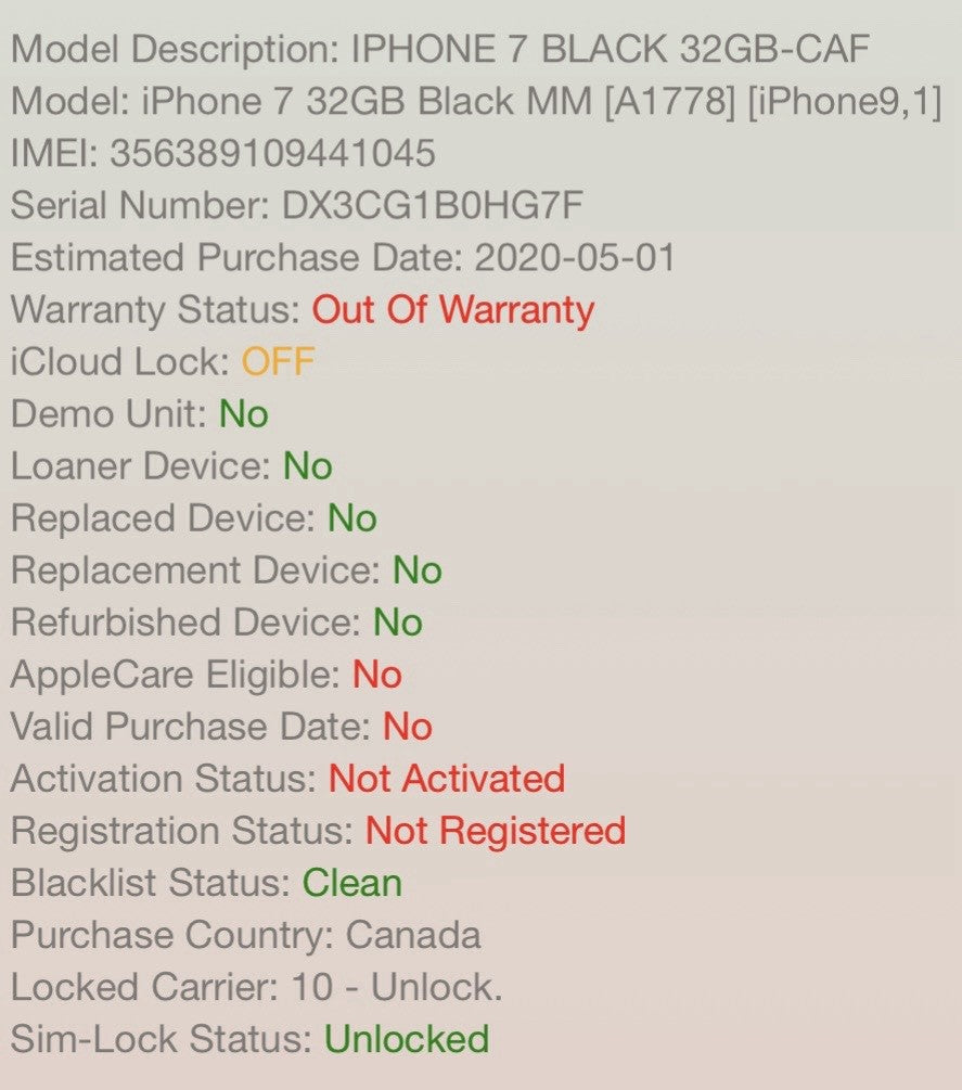 New Open Box Apple iPhone 7 A1778 32GB Black Unlocked