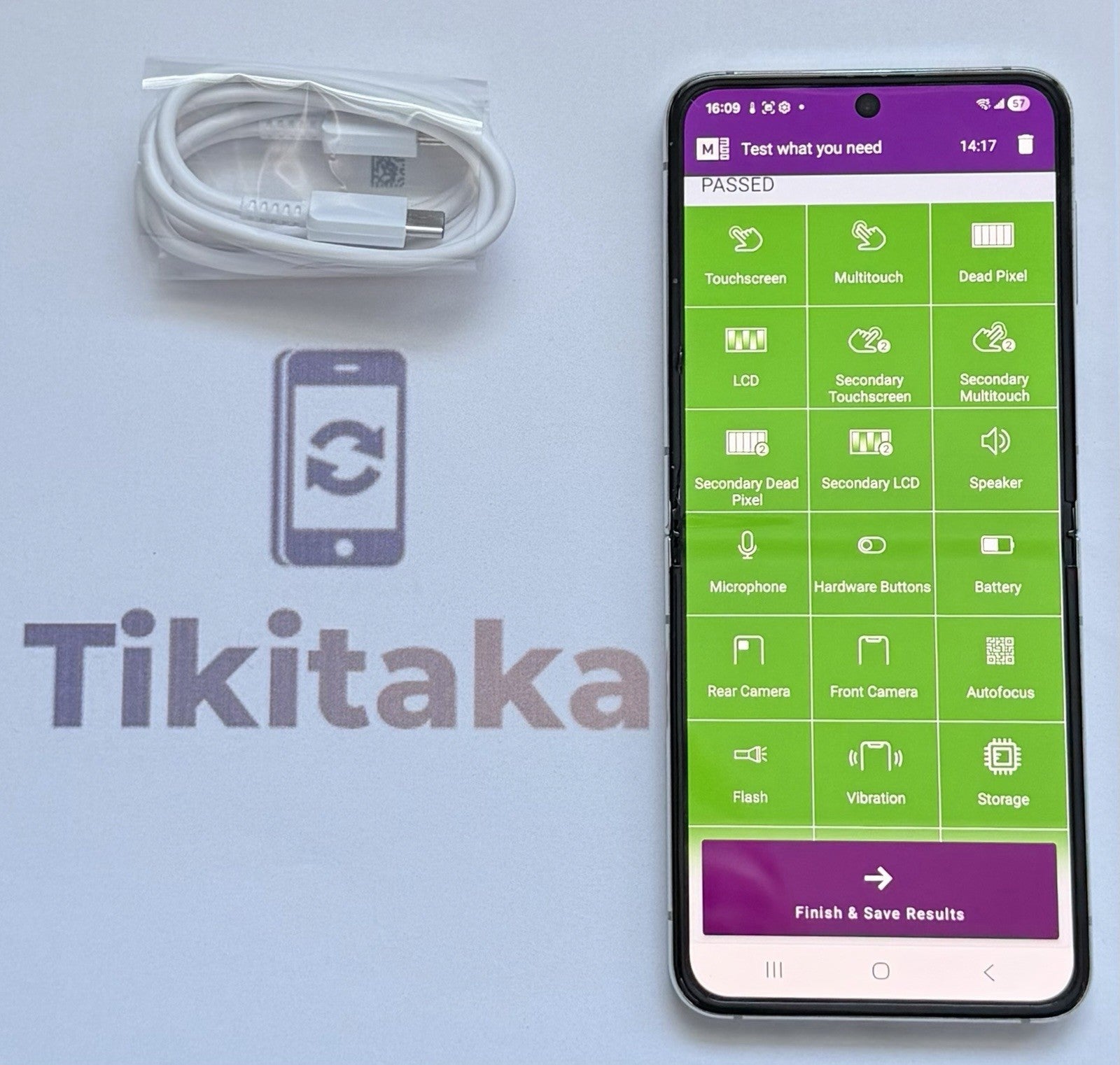 Samsung Galaxy Z Flip5 (SM-F731W) - 256GB Unlocked- Green - Good Condition