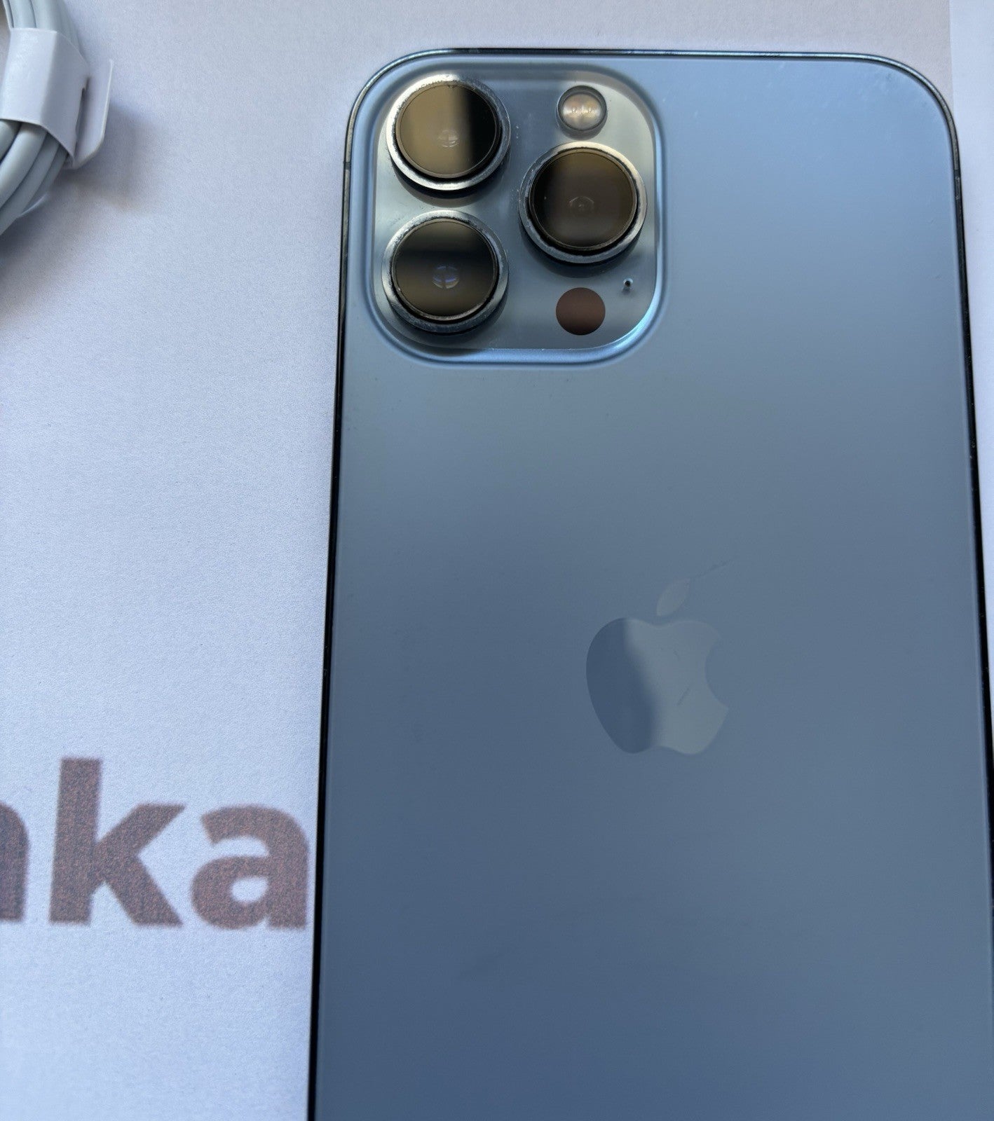 Apple iPhone 13 Pro Max 128GB Sierra Blue- Unlocked- Fair Condition