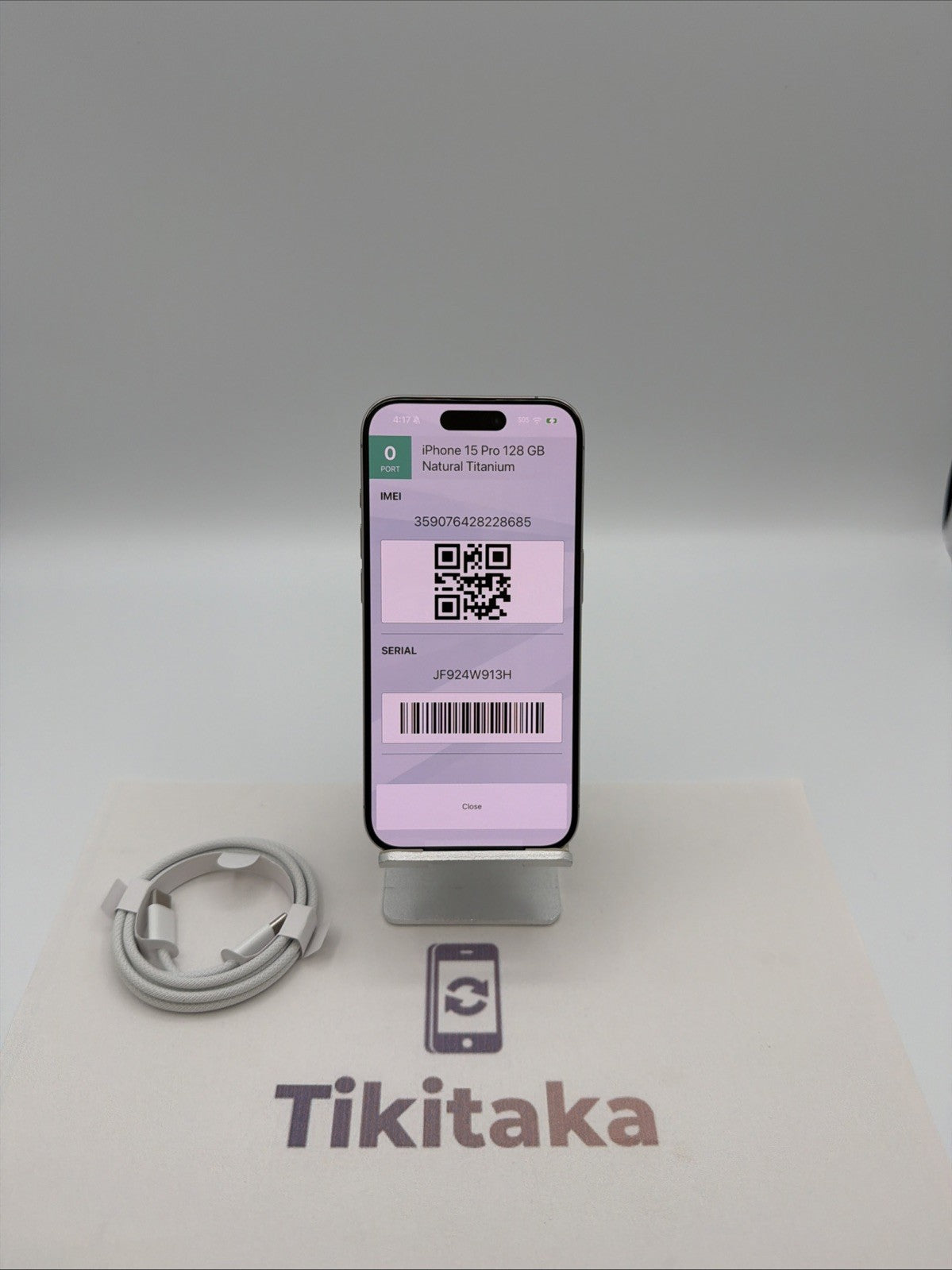 Apple iPhone 15 Pro 128GB- Good Condition- 87% Battery-Natural Titanium Unlocked