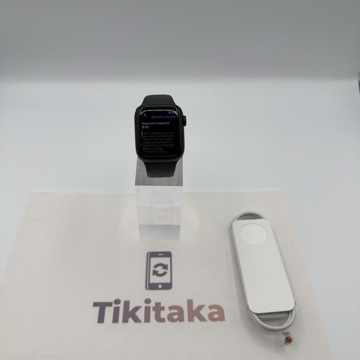 Apple watch series 8 41mm GPS+LTE Midnight Aluminium-Fair Condition- 91% Battery