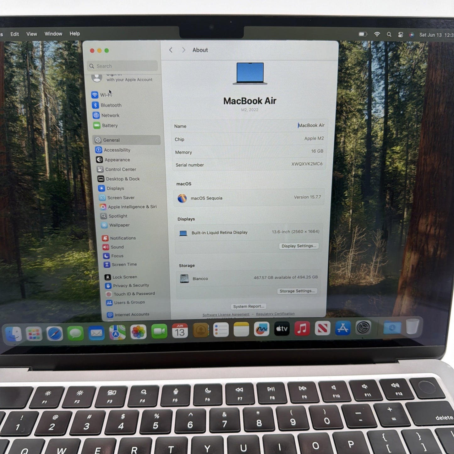 Apple MacBook Air 13" M2 2022 16GB Memory 512GB SSD - Good Condition- 89% 🔋