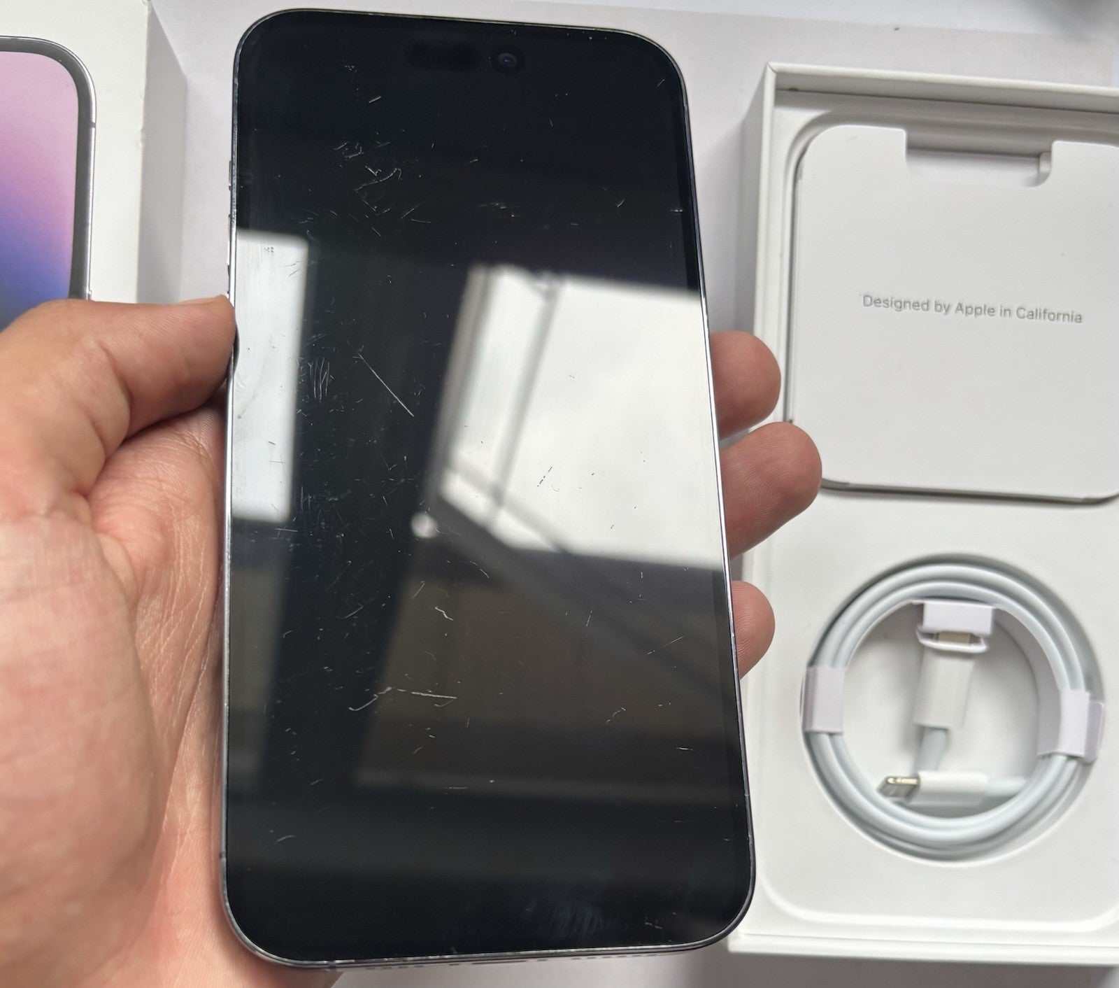 Apple iPhone 14 Pro Max 128GB - Purple- 100% 🔋- Good Condition- Unlocked