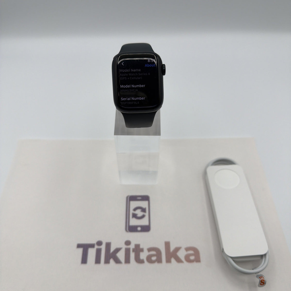 Apple watch series 8 41mm GPS+LTE Midnight Aluminium-Fair Condition- 91% Battery