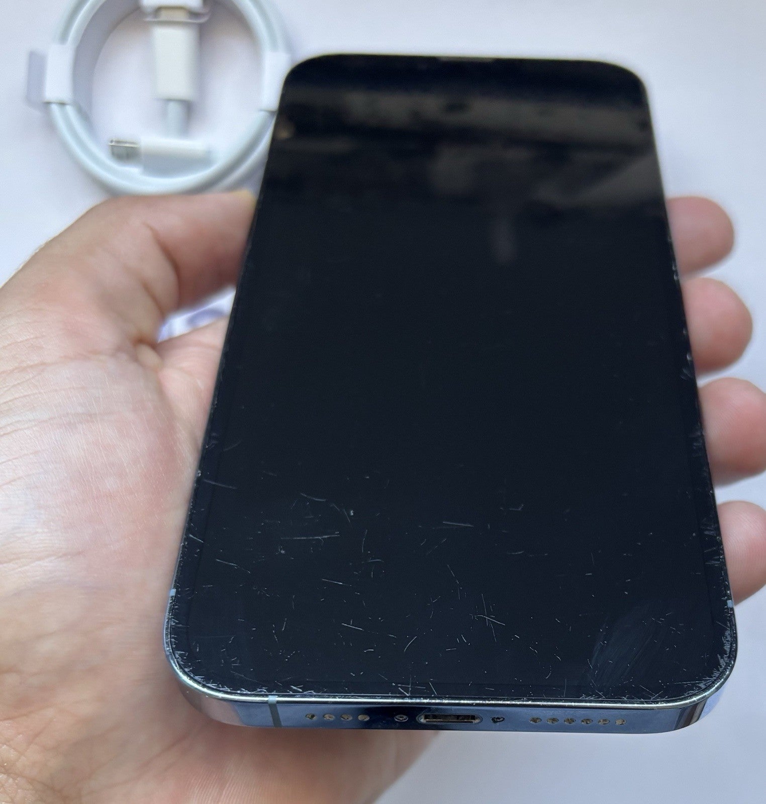 Apple iPhone 13 Pro Max 128GB Sierra Blue- Unlocked- Fair Condition