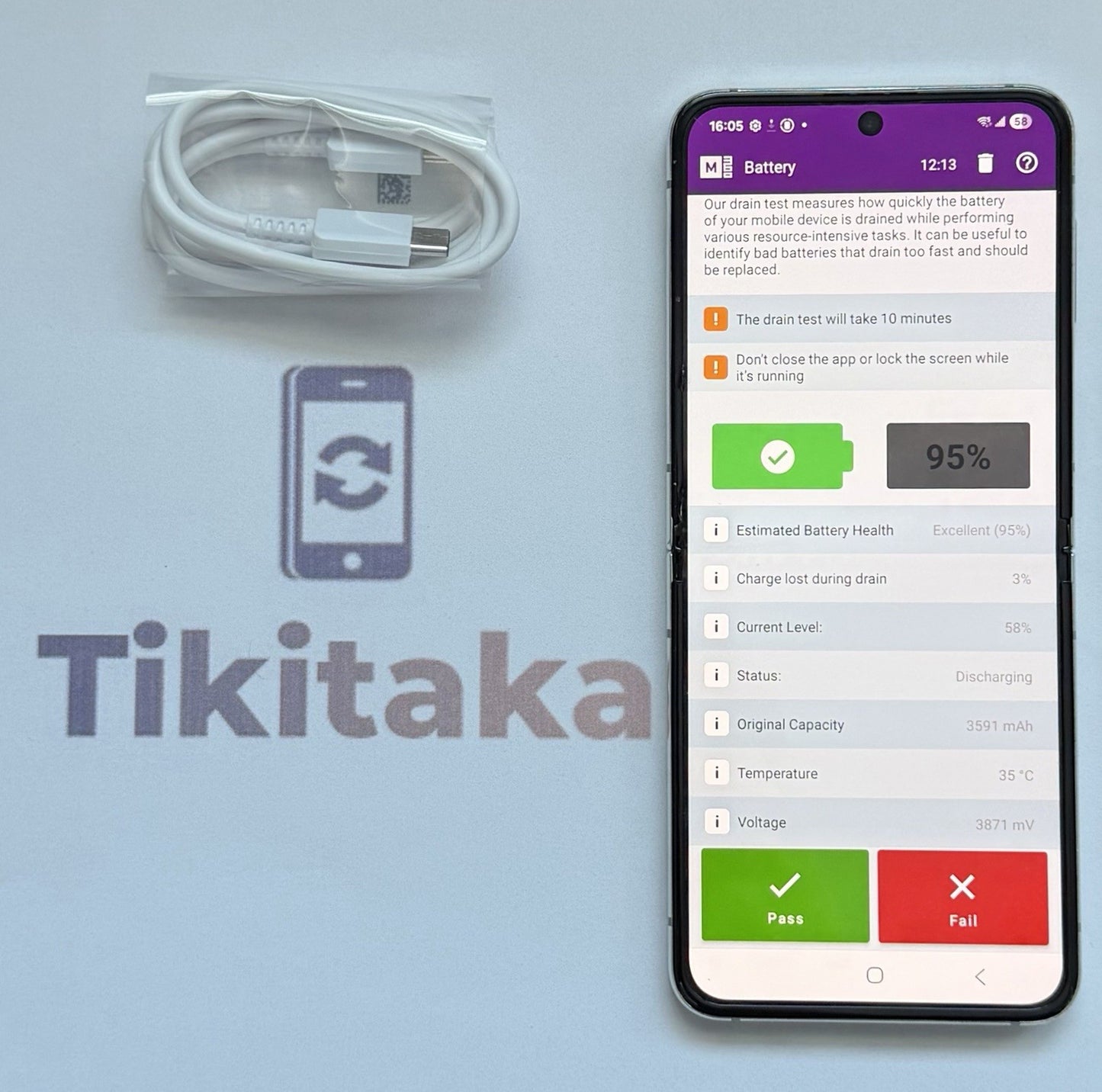 Samsung Galaxy Z Flip5 (SM-F731W) - 256GB Unlocked- Green - Good Condition