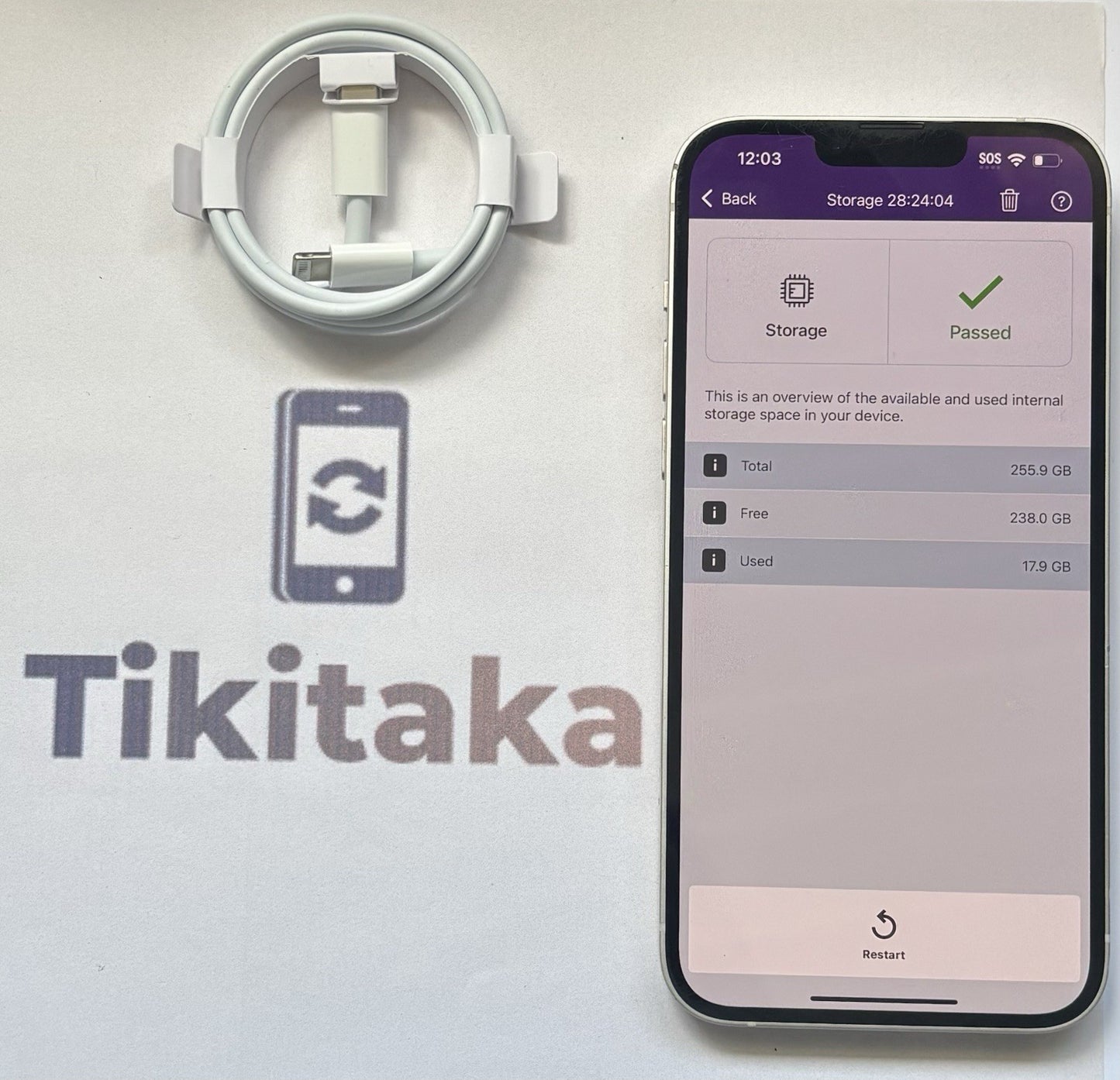 Apple iPhone 14 Plus 256GB in Fair Condition-Unlocked - White