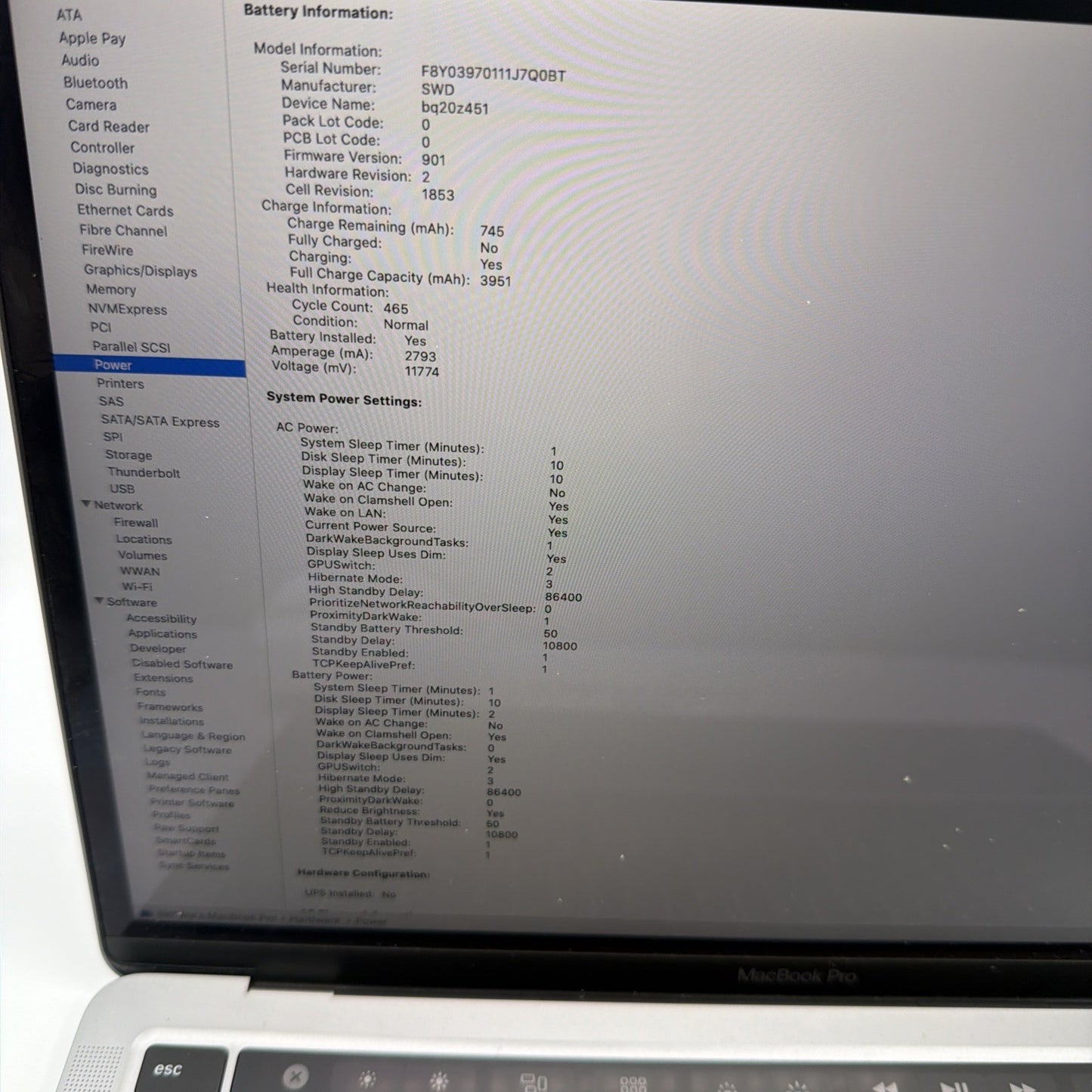 Apple MacBook Pro 2020 512GB Intel Core i7 13" Touch Bar- Great Condition