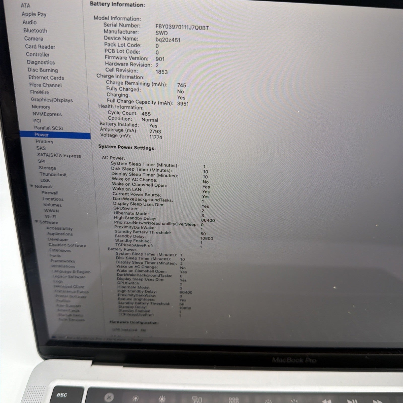 Apple MacBook Pro 2020 512GB Intel Core i7 13" Touch Bar- Great Condition