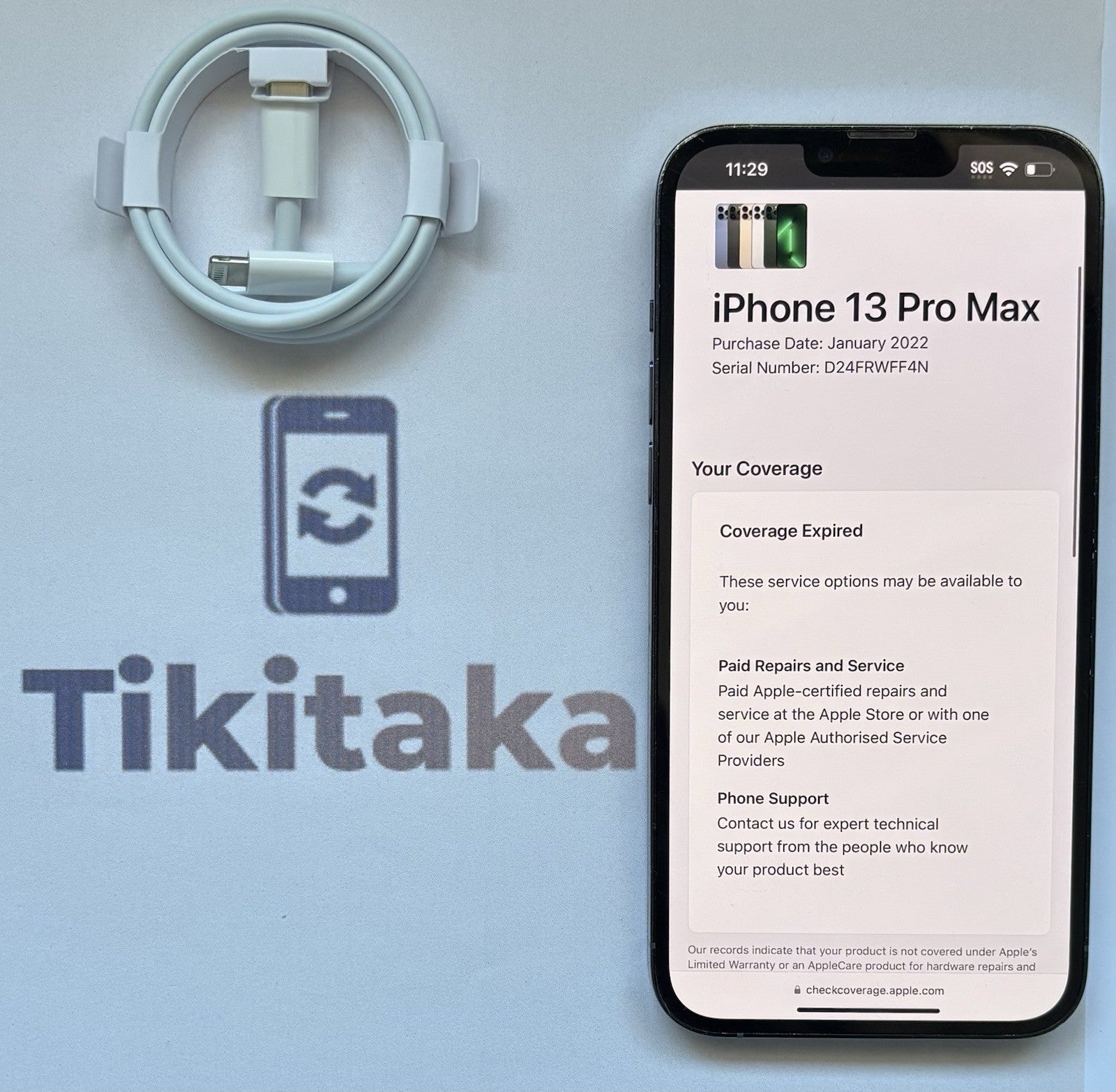 Apple iPhone 13 Pro Max 128GB Sierra Blue- Unlocked- Fair Condition