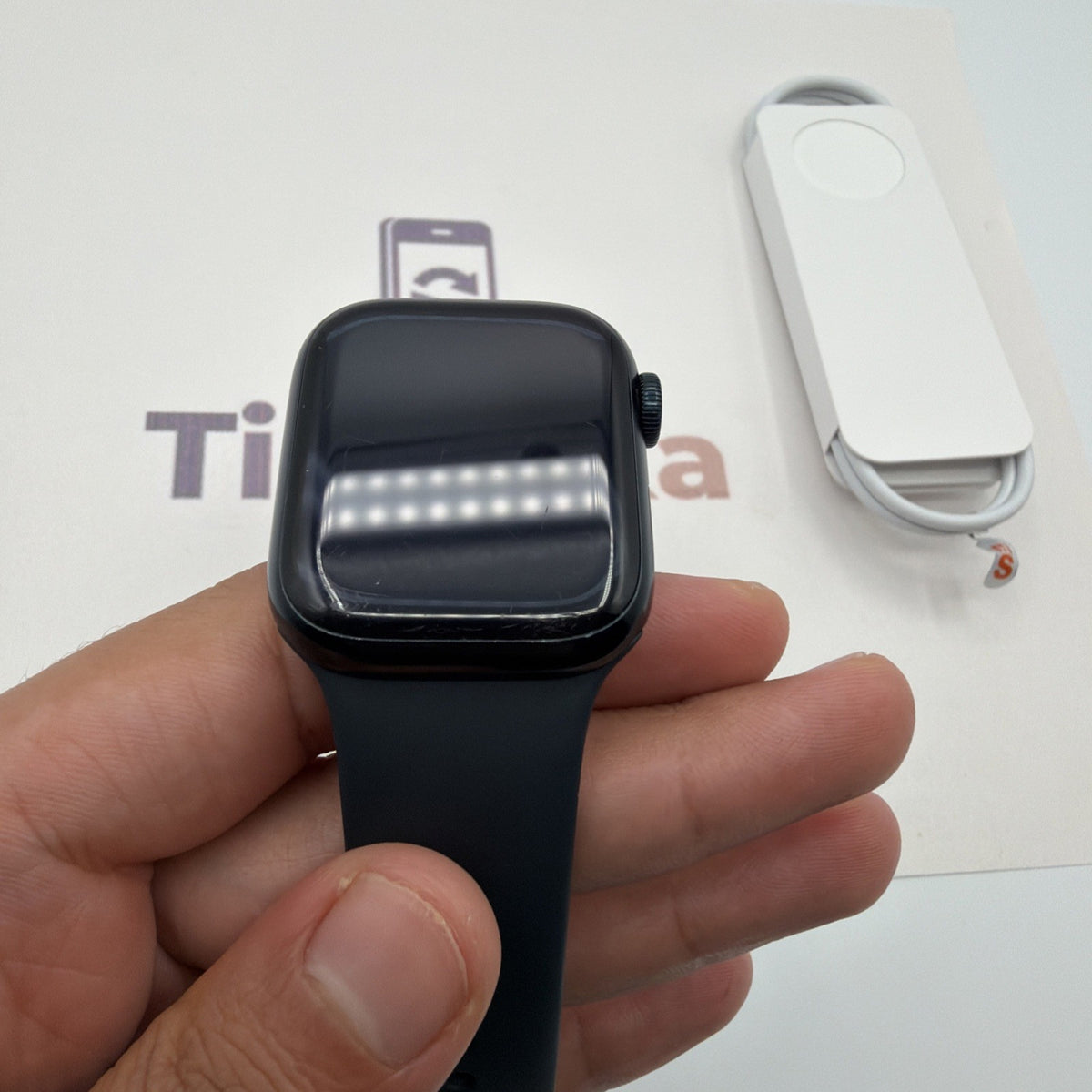 Apple watch series 8 41mm GPS+LTE Midnight Aluminium-Fair Condition- 91% Battery