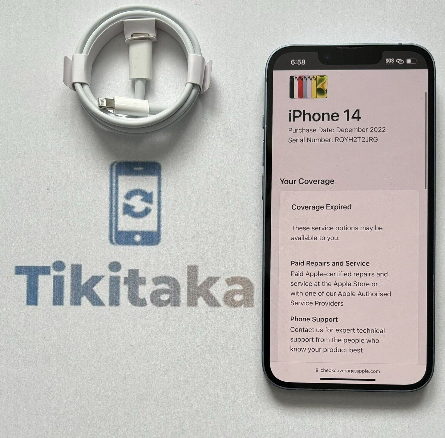 Apple iPhone 14 128GB - Blue- Fair Condition-  Unlocked